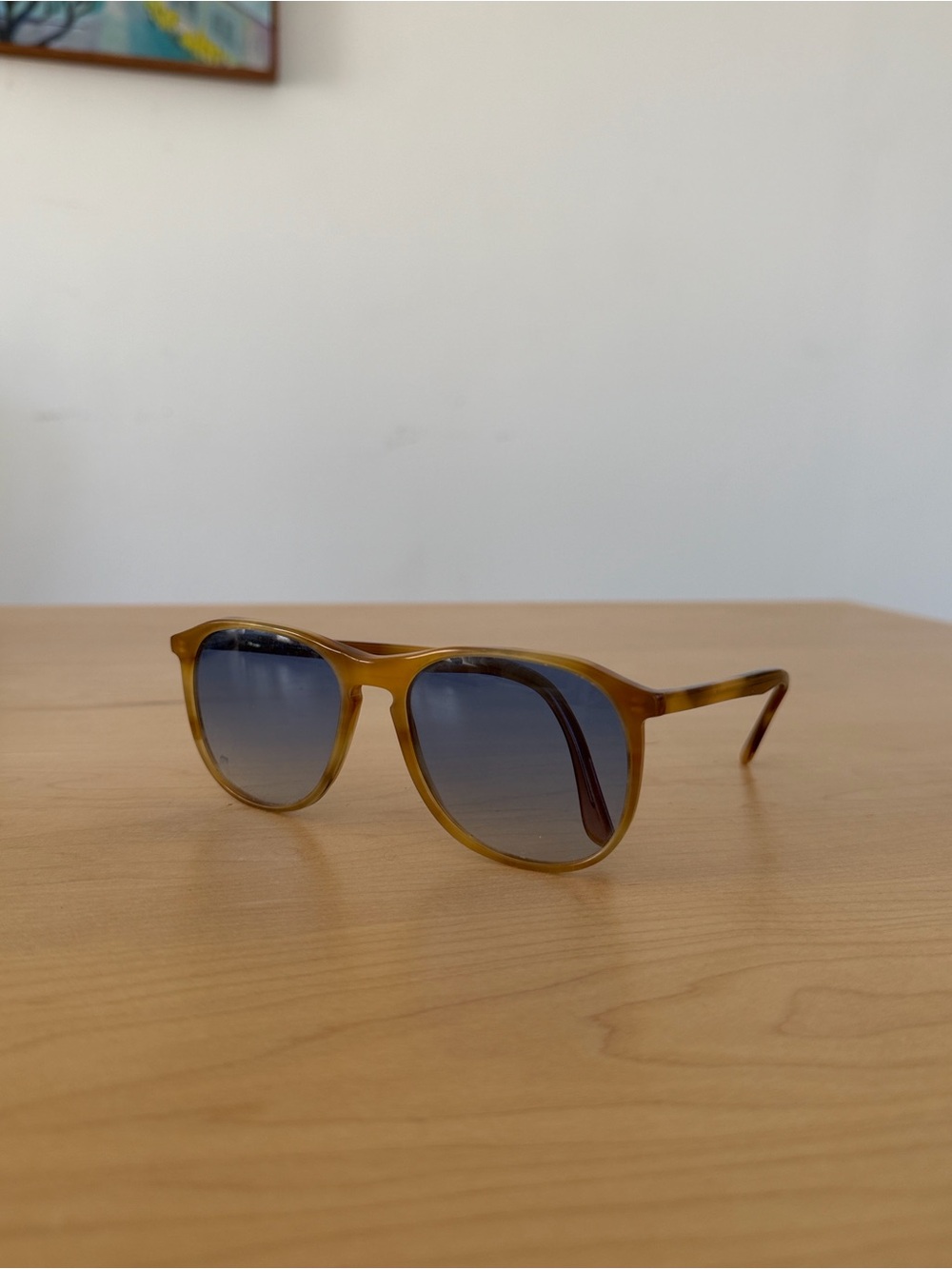 Illesteva Havana Sunglasses with Blue Lenses